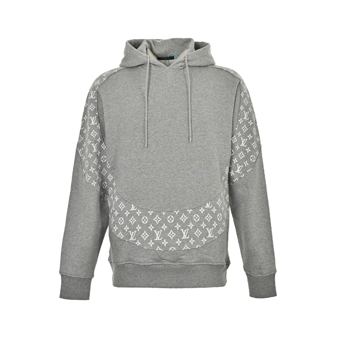 Presbyopisches Patchwork-Kapuzensweatshirt