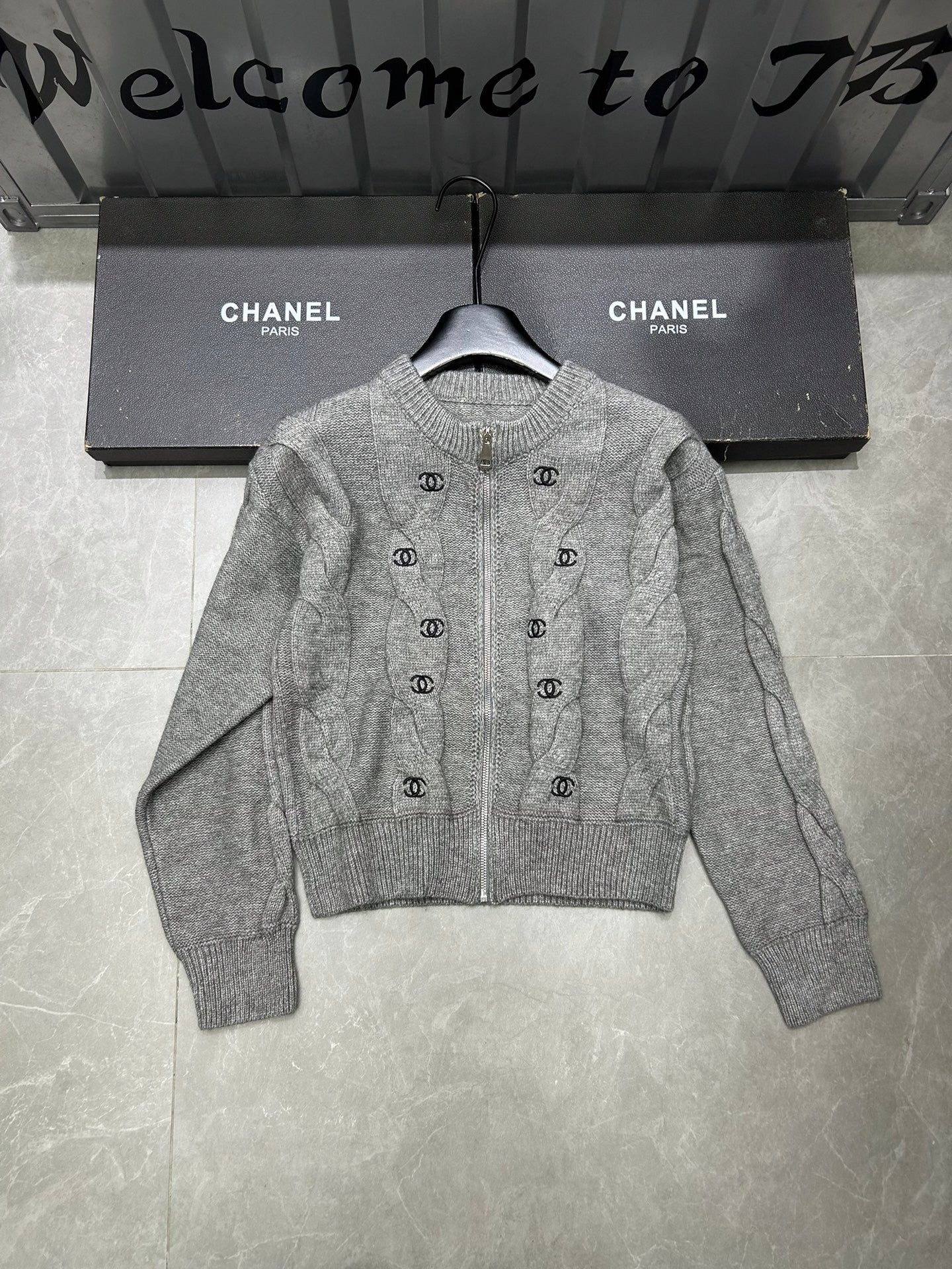 Pull cardigan zippé