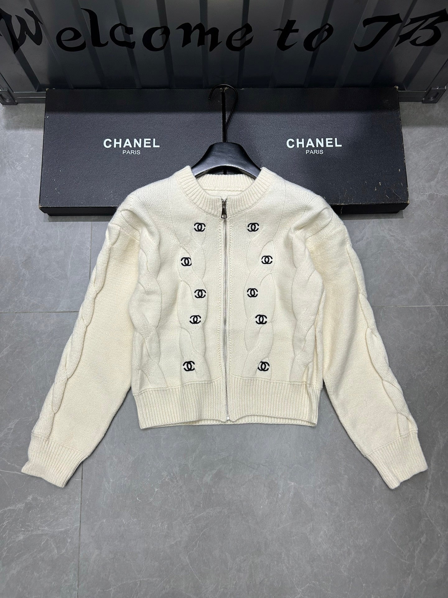 Pull cardigan zippé