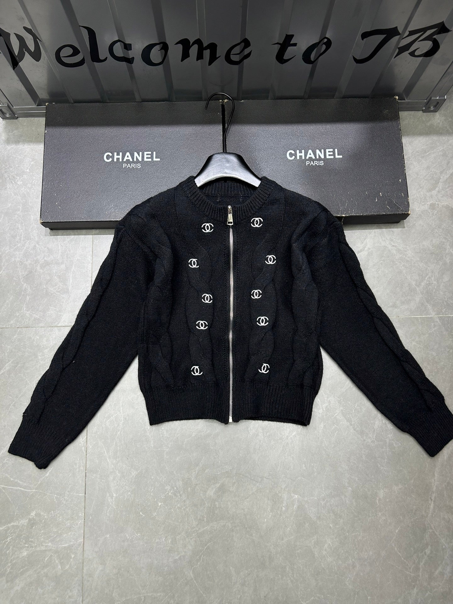 Pull cardigan zippé