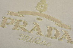 Patch embroidered washed hooded sweatshirt