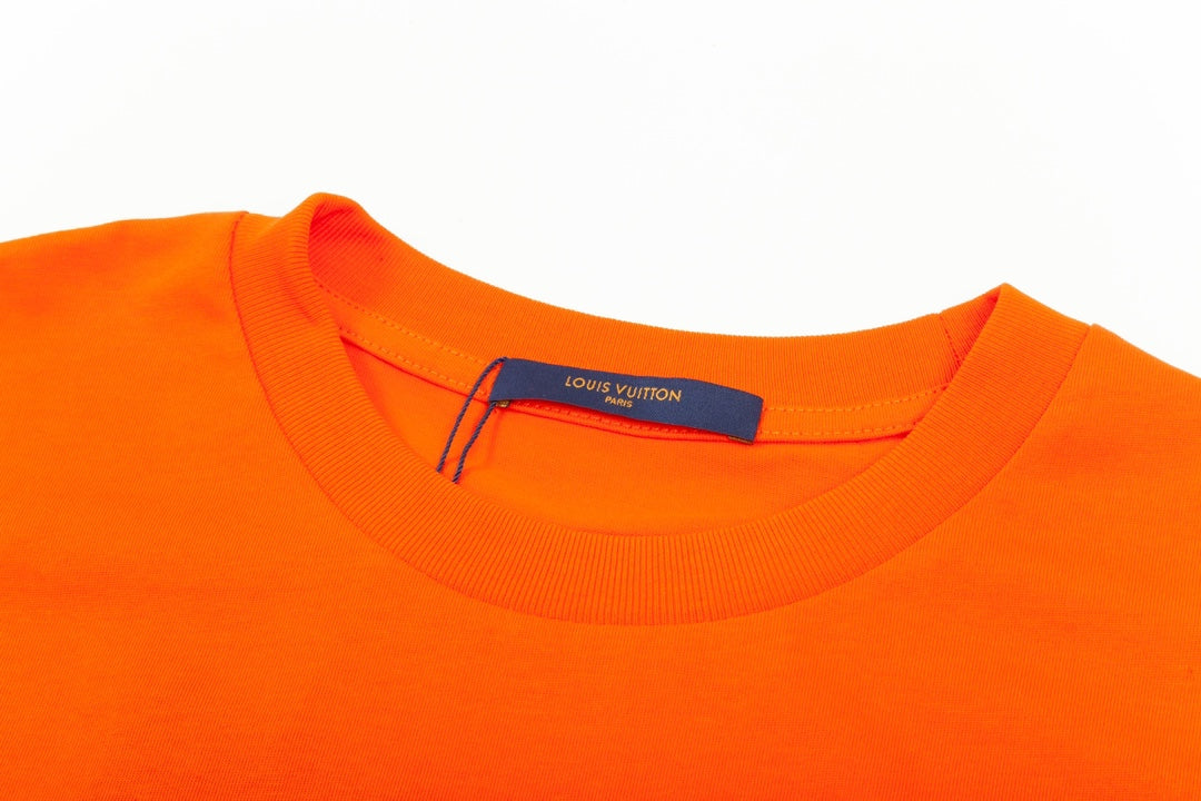 Ski-Serie unregelmäßige Buchstaben Kurzarm-T-Shirt