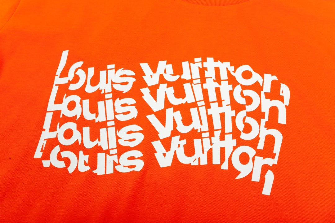 Ski-Serie unregelmäßige Buchstaben Kurzarm-T-Shirt