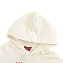 Kapuzensweatshirt mit quadratischem Logo-Print und Farbblockdesign