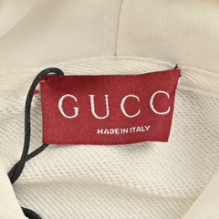 Kapuzensweatshirt mit quadratischem Logo-Print und Farbblockdesign