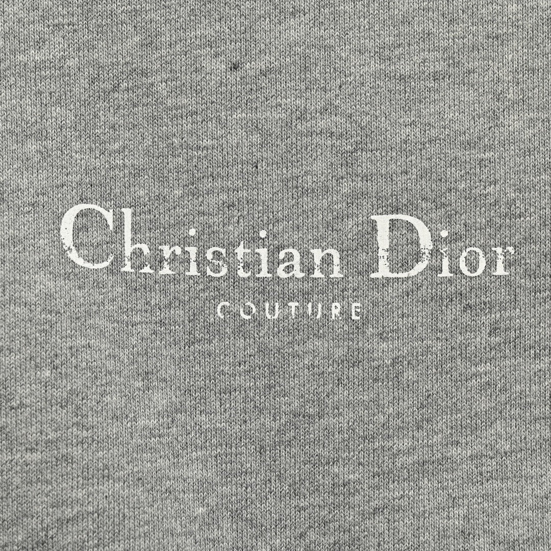 sweat-shirt à capuche monogrammé chiné vieilli