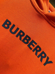 Sweat à capuche en coton imprimé avec logo