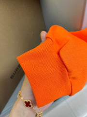 Sweat à capuche en coton imprimé avec logo