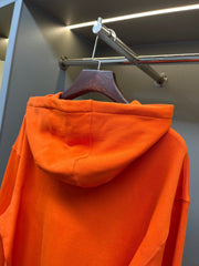 Sweat à capuche en coton imprimé avec logo