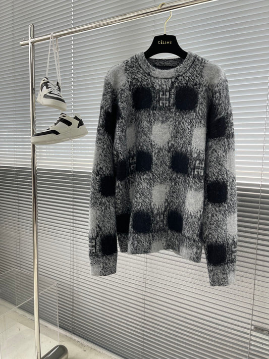 Pull en tricot colorblock