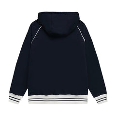 Nouvelle veste à capuche zippée style couple avec logo lettre brodée
