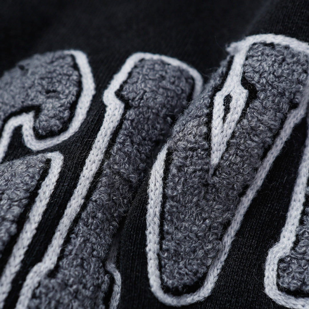 Neues Handtuch-Stickerei-Patch-besticktes Kapuzen-Sweatshirt