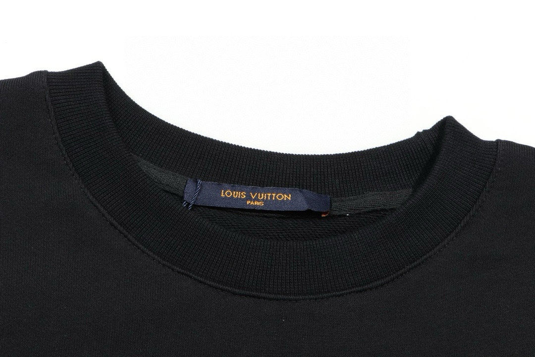 Sweat-shirt ras du cou en tissu éponge