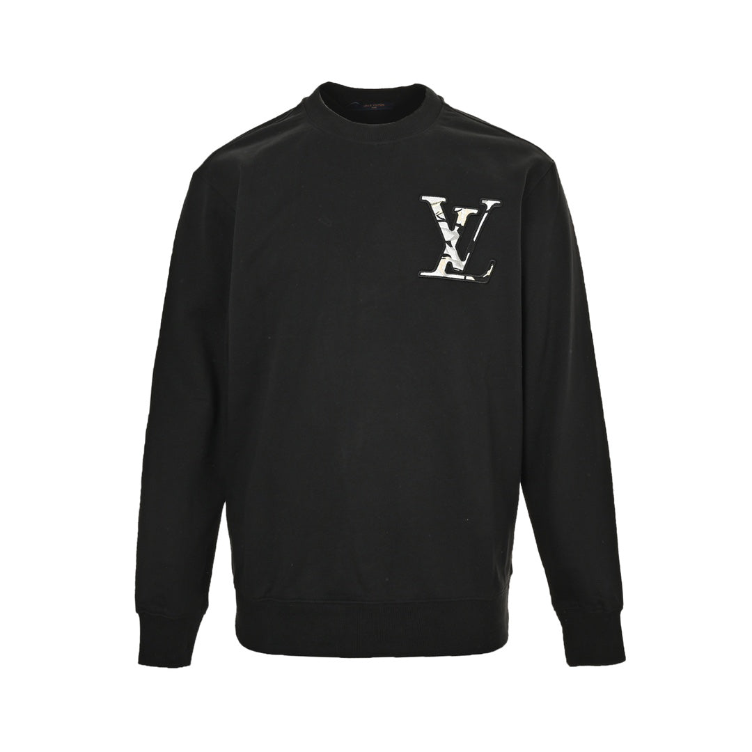 Sweatshirt mit Rundhalsausschnitt und Ski-Logo-Stickerei