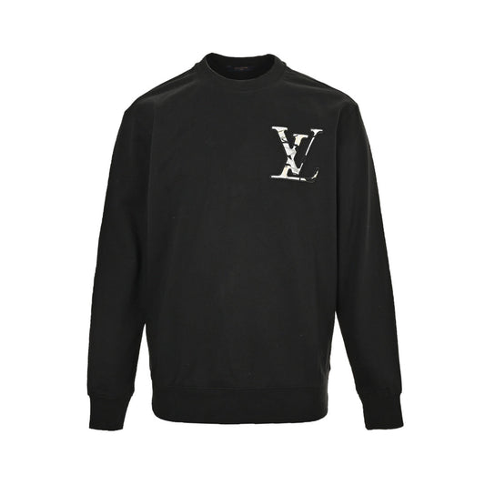 Sweatshirt mit Rundhalsausschnitt und Ski-Logo-Stickerei