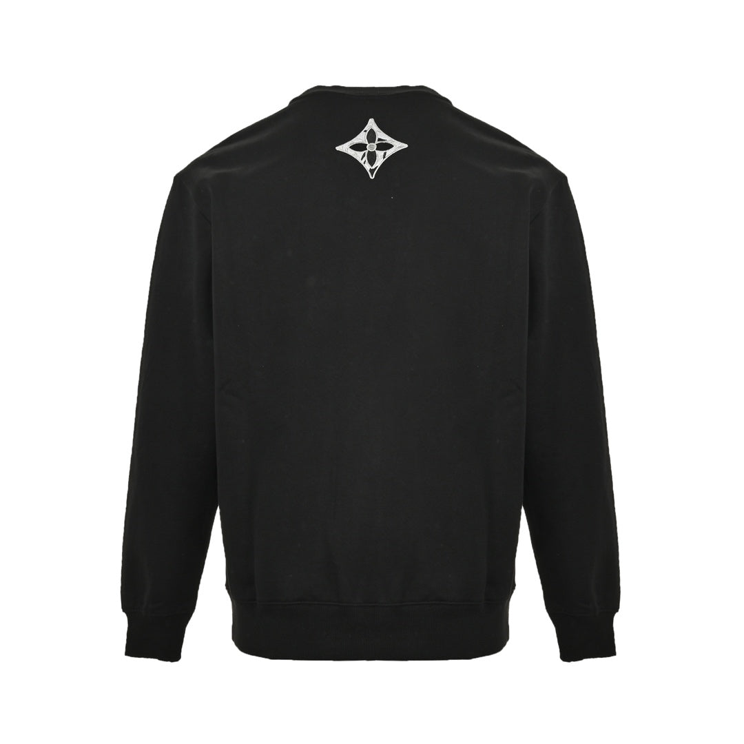 Sweatshirt mit Rundhalsausschnitt und Ski-Logo-Stickerei