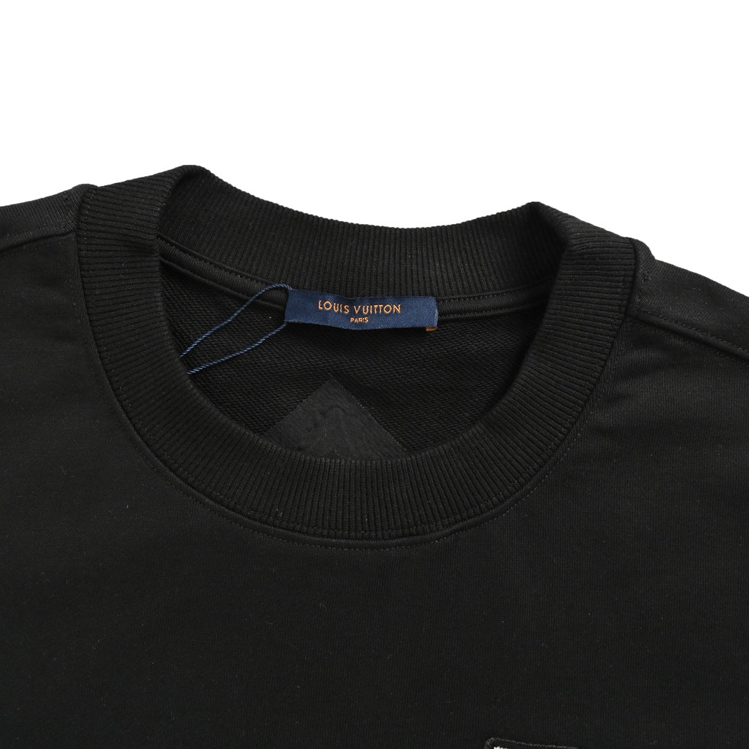 Sweatshirt mit Rundhalsausschnitt und Ski-Logo-Stickerei