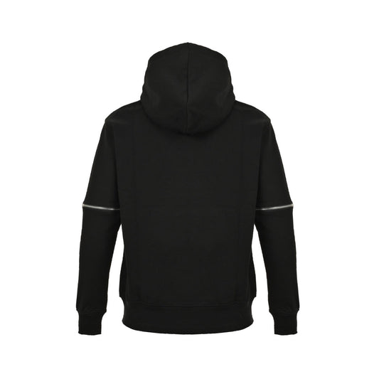 Abnehmbares Kapuzen-Sweatshirt mit Lippenstift-Print an den Ärmeln