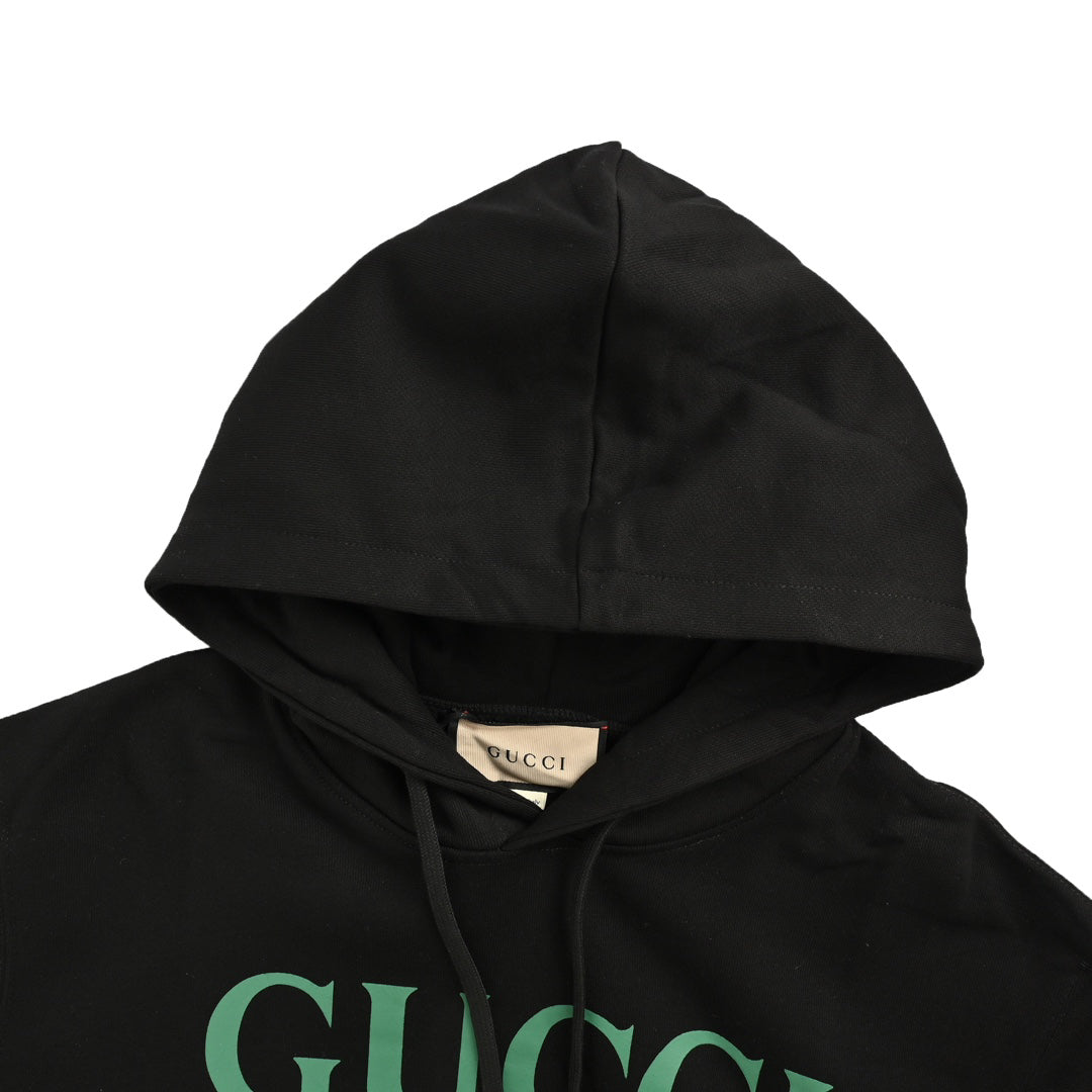 Abnehmbares Kapuzen-Sweatshirt mit Lippenstift-Print an den Ärmeln