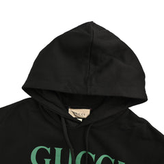 Sweat-shirt à capuche amovible avec manches imprimées rouge à lèvres