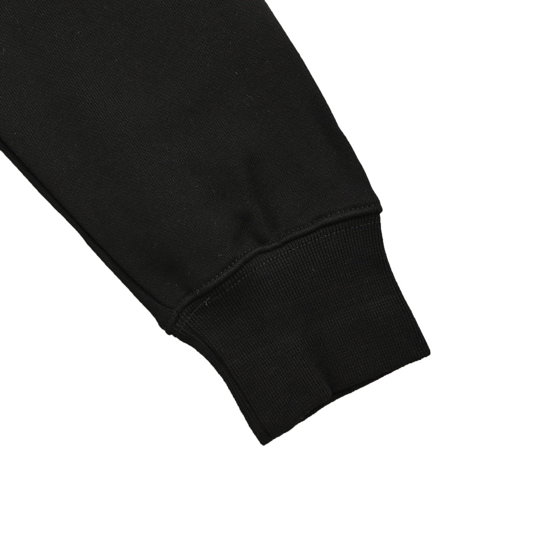 Abnehmbares Kapuzen-Sweatshirt mit Lippenstift-Print an den Ärmeln