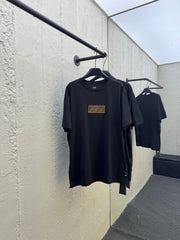 T-shirt avec patch en daim