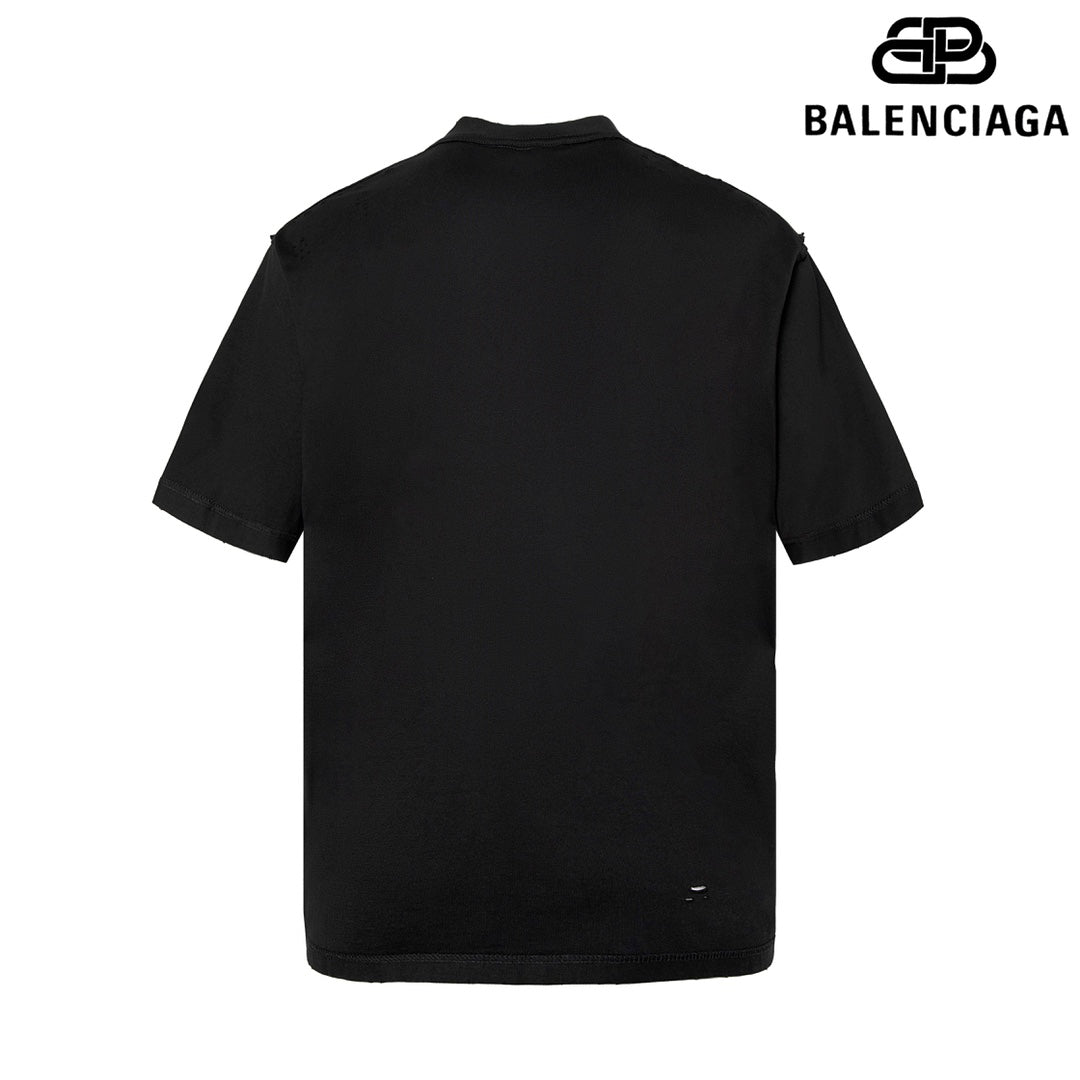 T-shirt à manches courtes avec motif château en détresse