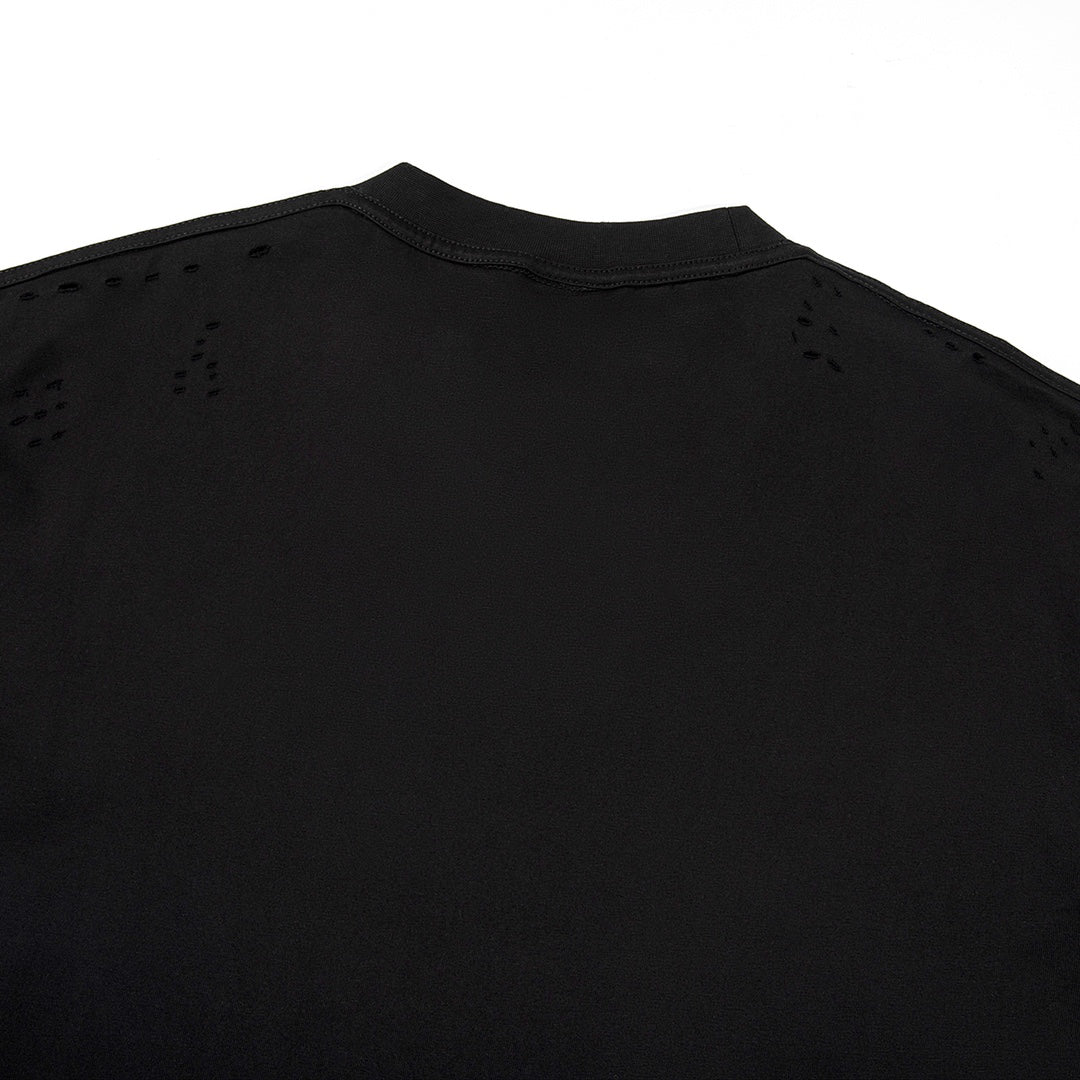 T-shirt à manches courtes avec motif château en détresse