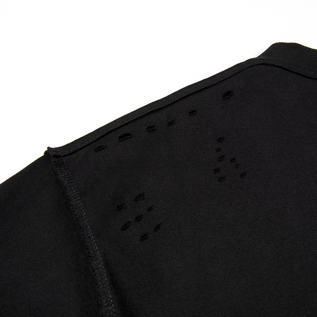 T-shirt à manches courtes avec motif château en détresse