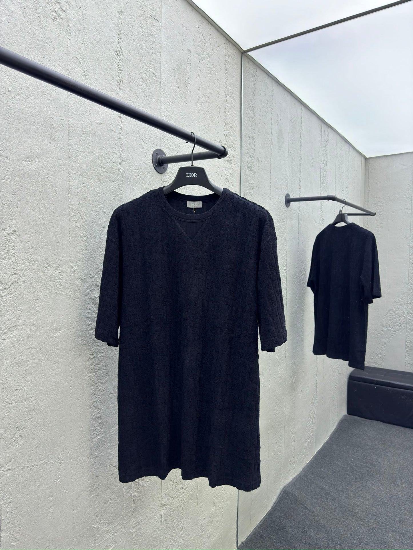 Manches courtes en tissu éponge imprimé sur toute la surface