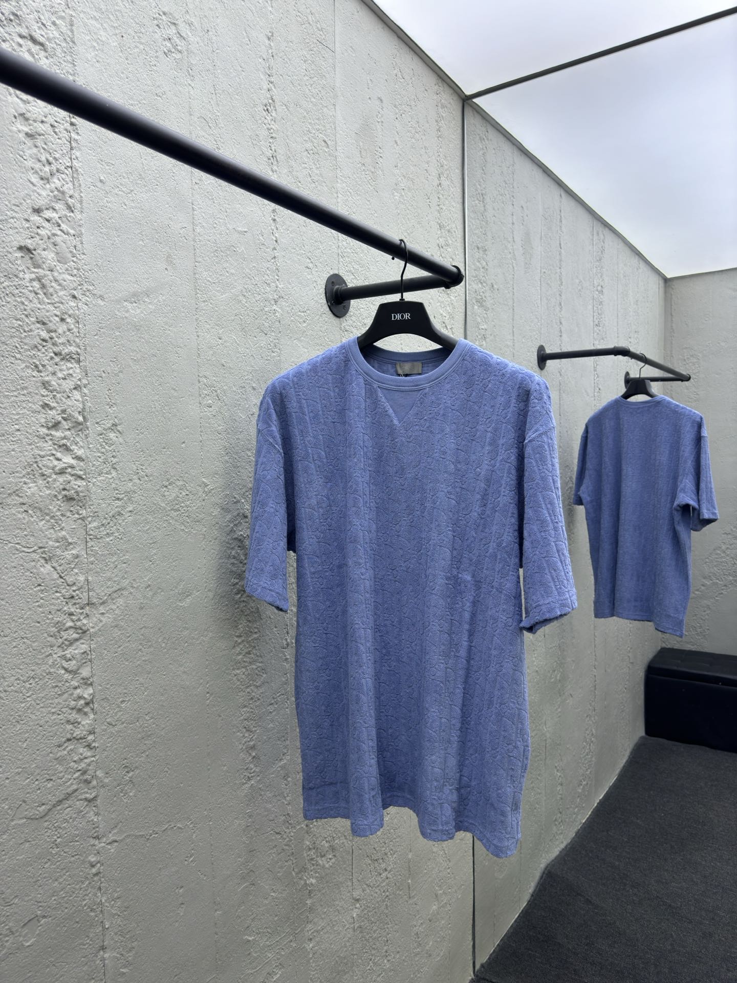 Manches courtes en tissu éponge imprimé sur toute la surface