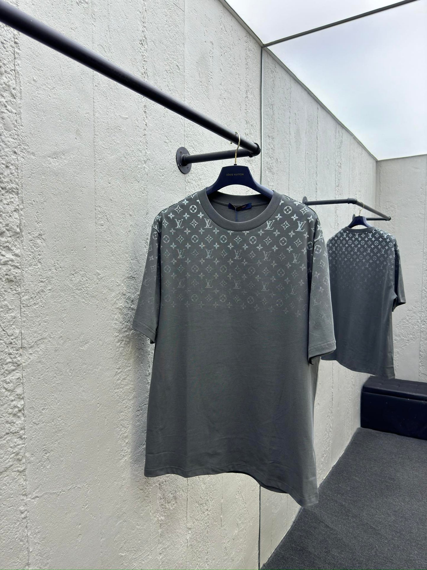 Manches courtes à imprimé dégradé sur toute la surface