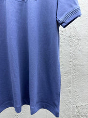 embroidered monogram short sleeves
