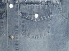 veste en jean imprimée