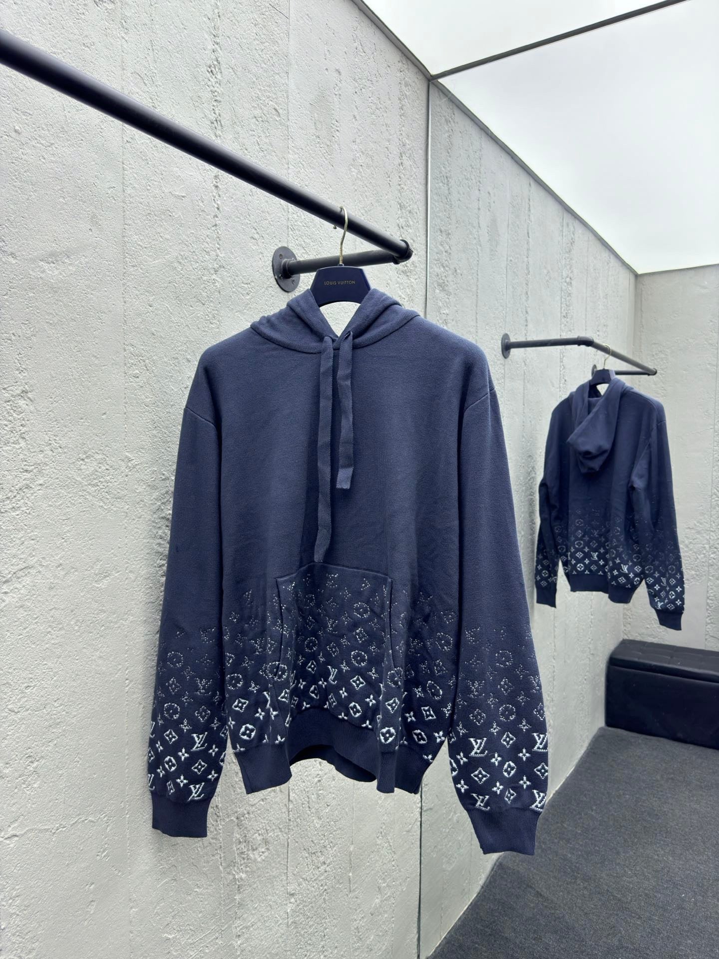 Sweat à capuche à imprimé dégradé