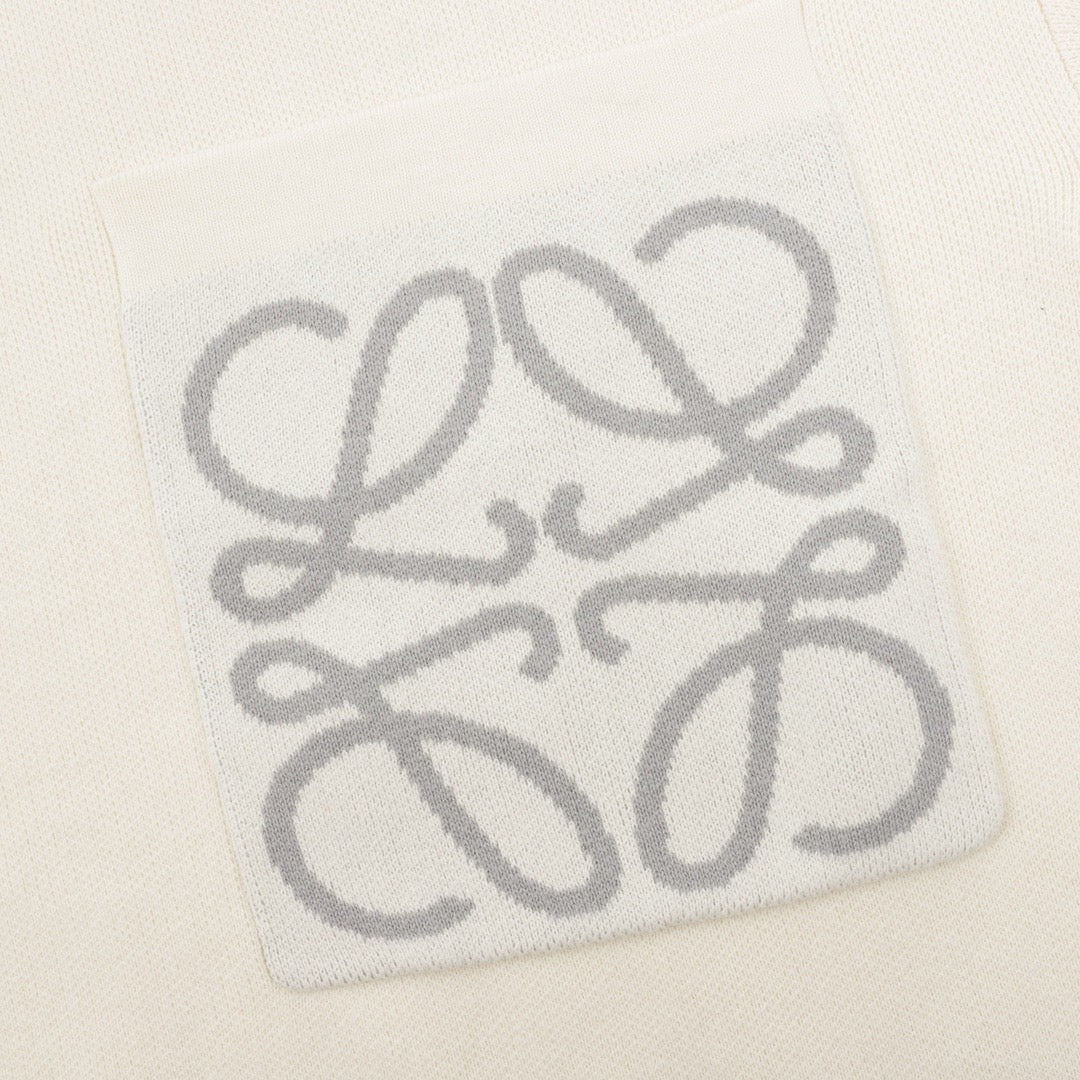 Jacquard-Strickpullover mit Taschen 