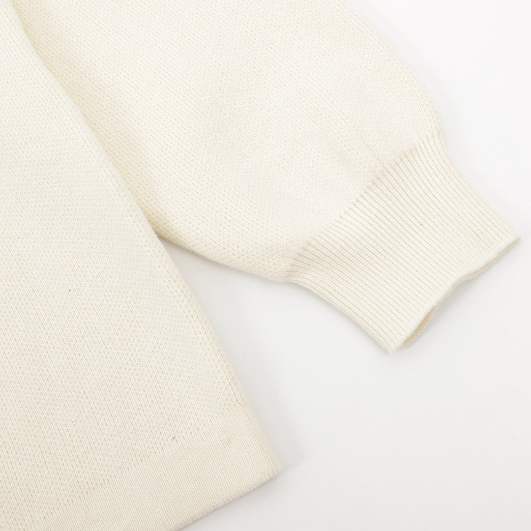 Jacquard-Strickpullover mit Taschen 