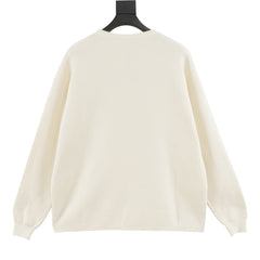 Pull tricoté à poches jacquard 
