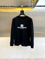air layer round neck pullover sweatshirt
