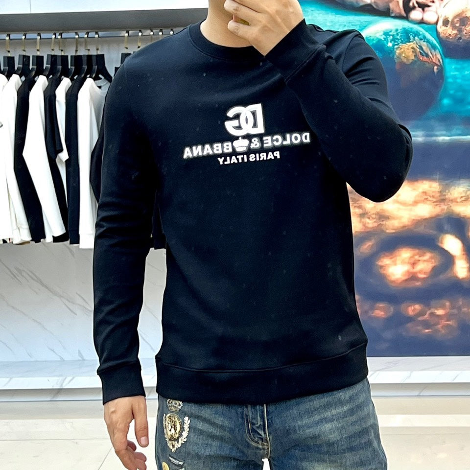 sweat-shirt à col rond et couche d'air