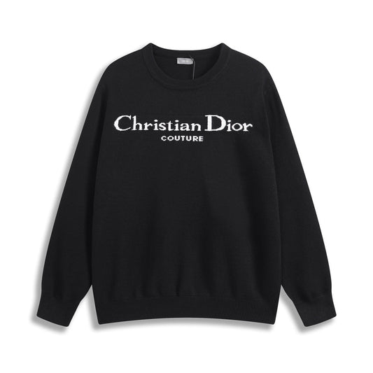 Mohair-Pullover mit Buchstaben