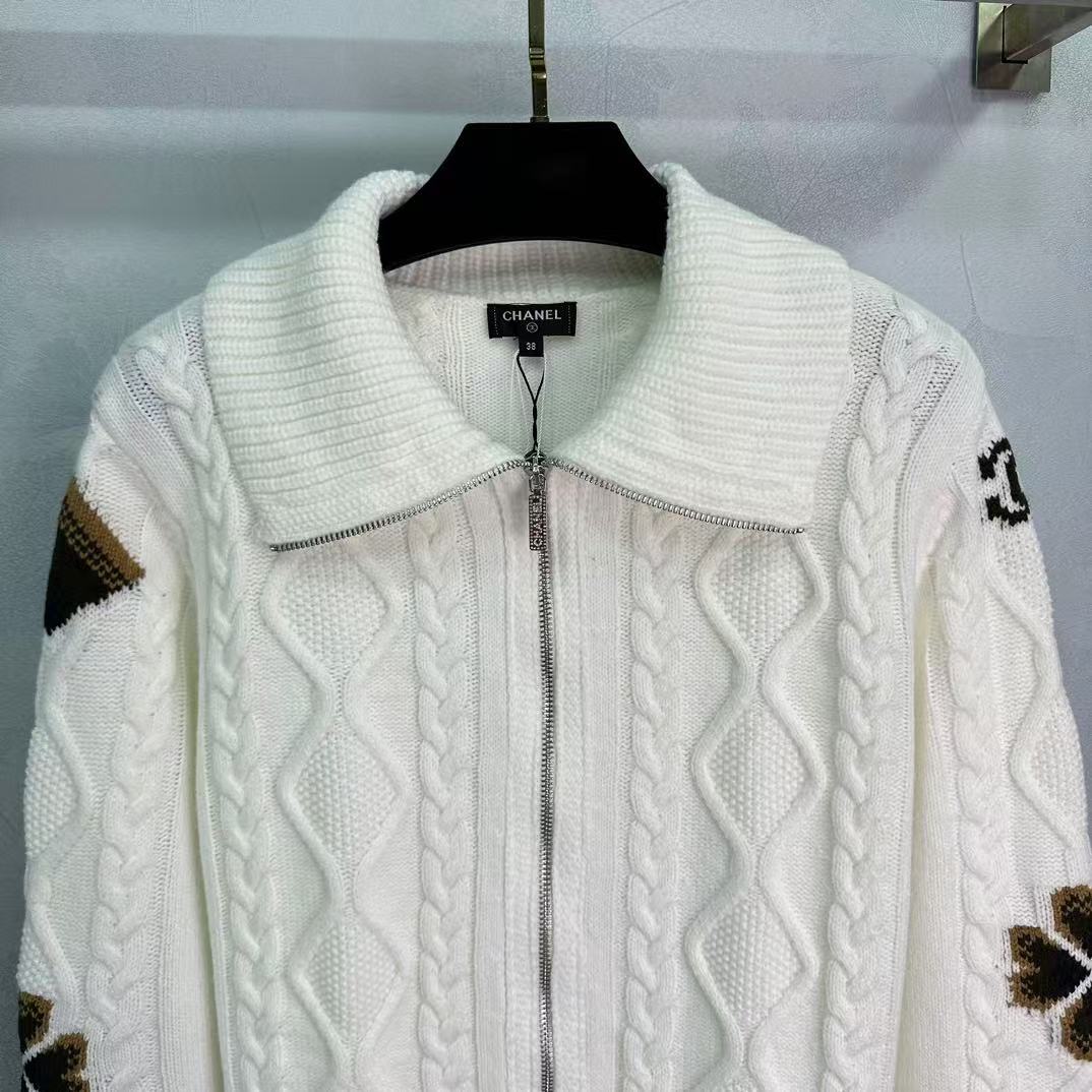 Kaschmirmantel mit Doppelreißverschluss-Design