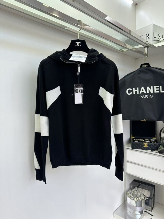 Pull à capuche colorblock