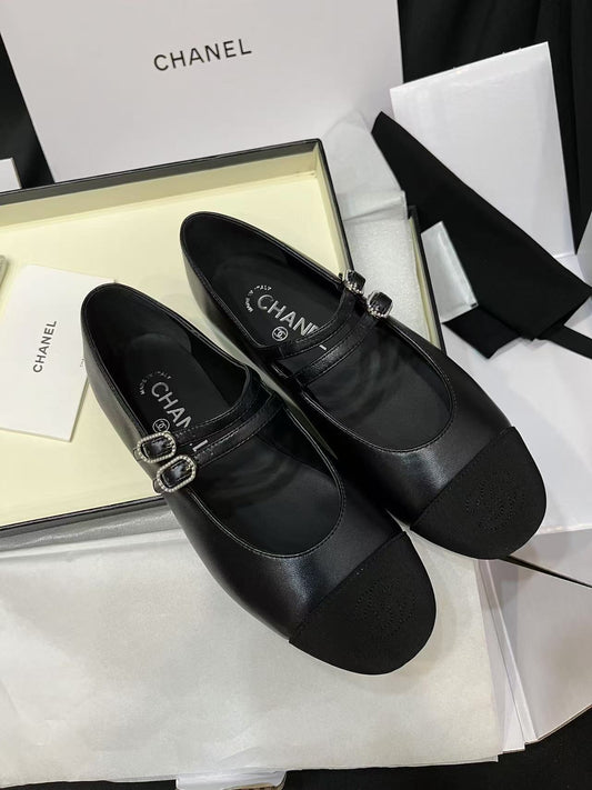 Chaussures Mary Jane à double boutonnage