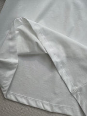 Three-dimensional embroidered Double  velvet T-shirt
