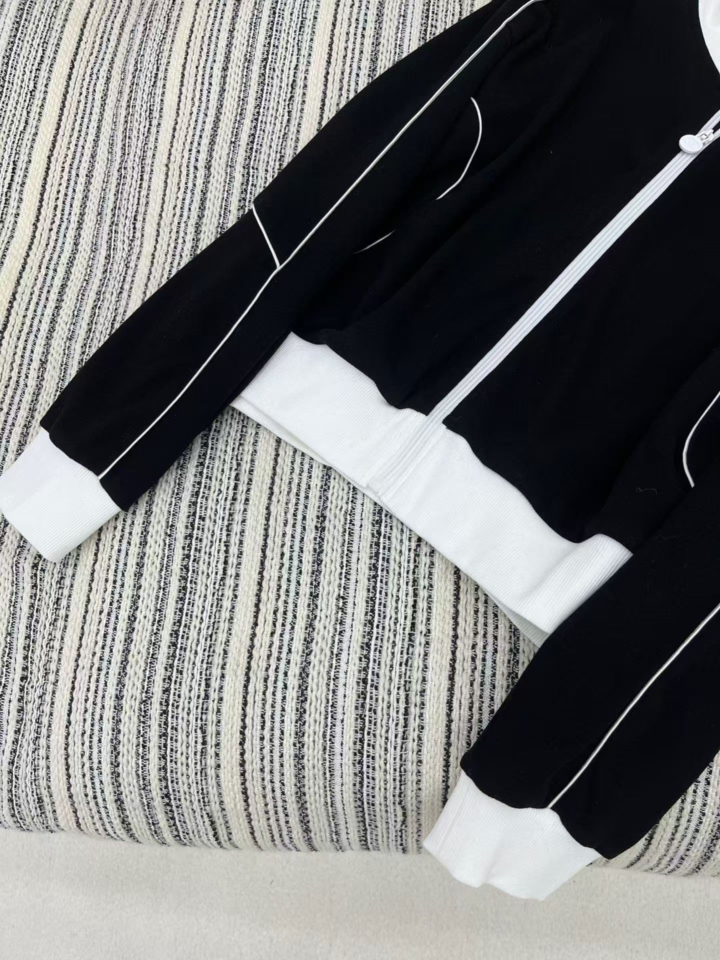 Ensemble de cordon de serrage à fermeture éclair classique Double C 