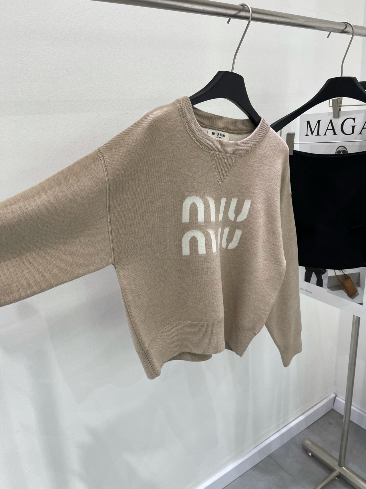 Kaschmirmantel mit Doppelreißverschluss-Design