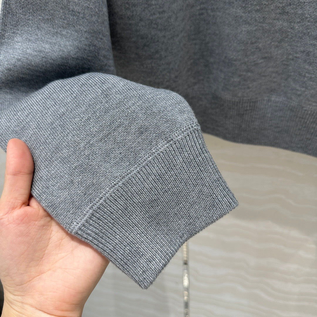 Kaschmirmantel mit Doppelreißverschluss-Design