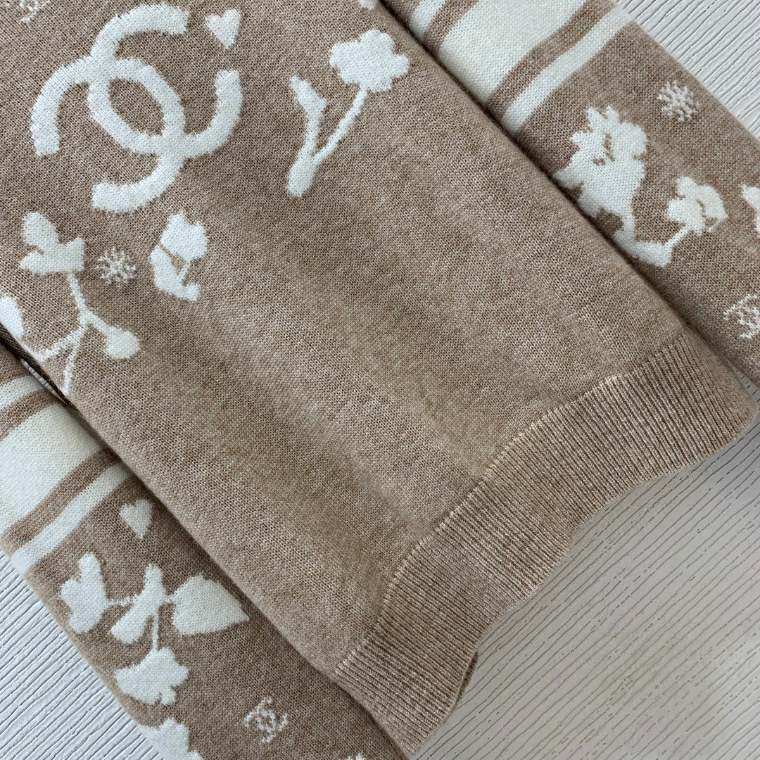 Jacquard-Strickpullover aus Wolle