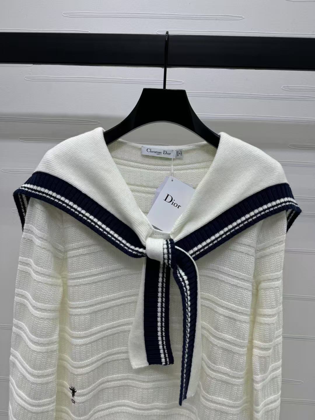 Preppy Strickpullover mit Schalkragen und langen Ärmeln